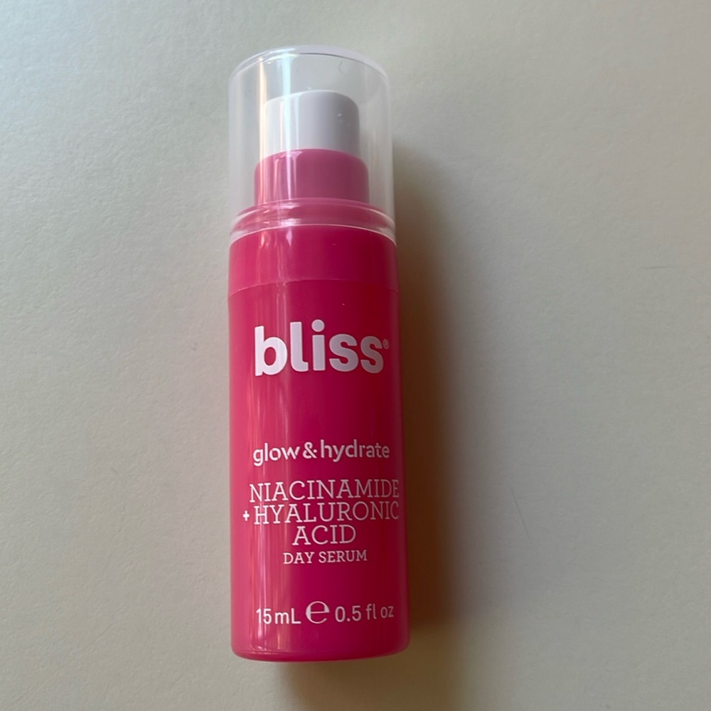 Bliss glow & hydrate Niacinamide + HA Day Serum Travel Size 15 ml